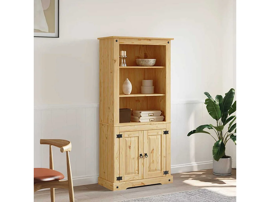 Buffetschrank Mexiko-Stil Kiefernholz 80x40x170 cm