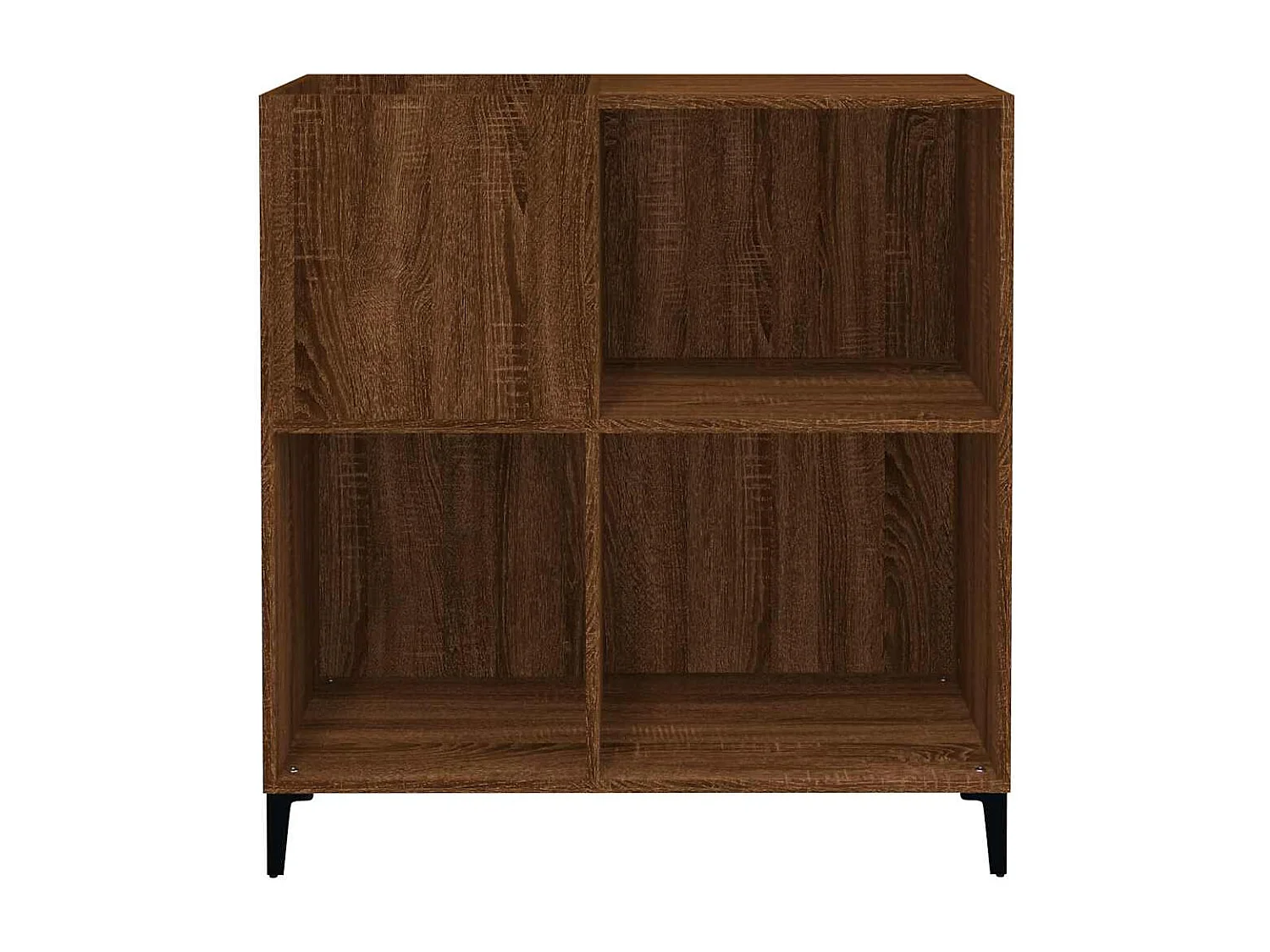 Armoire à disques chêne marron 84,5x38x89 cm bois d'ingénierie