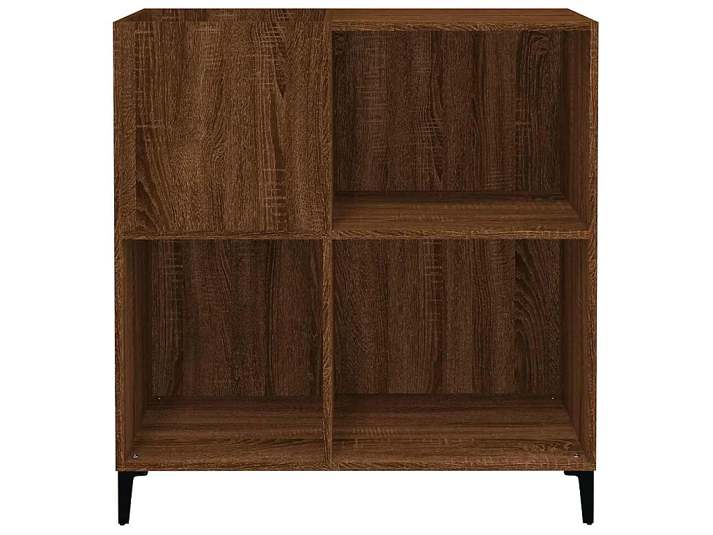 Plattenschrank Braun Eichen-Optik 84,5x38x89 cm Holzwerkstoff