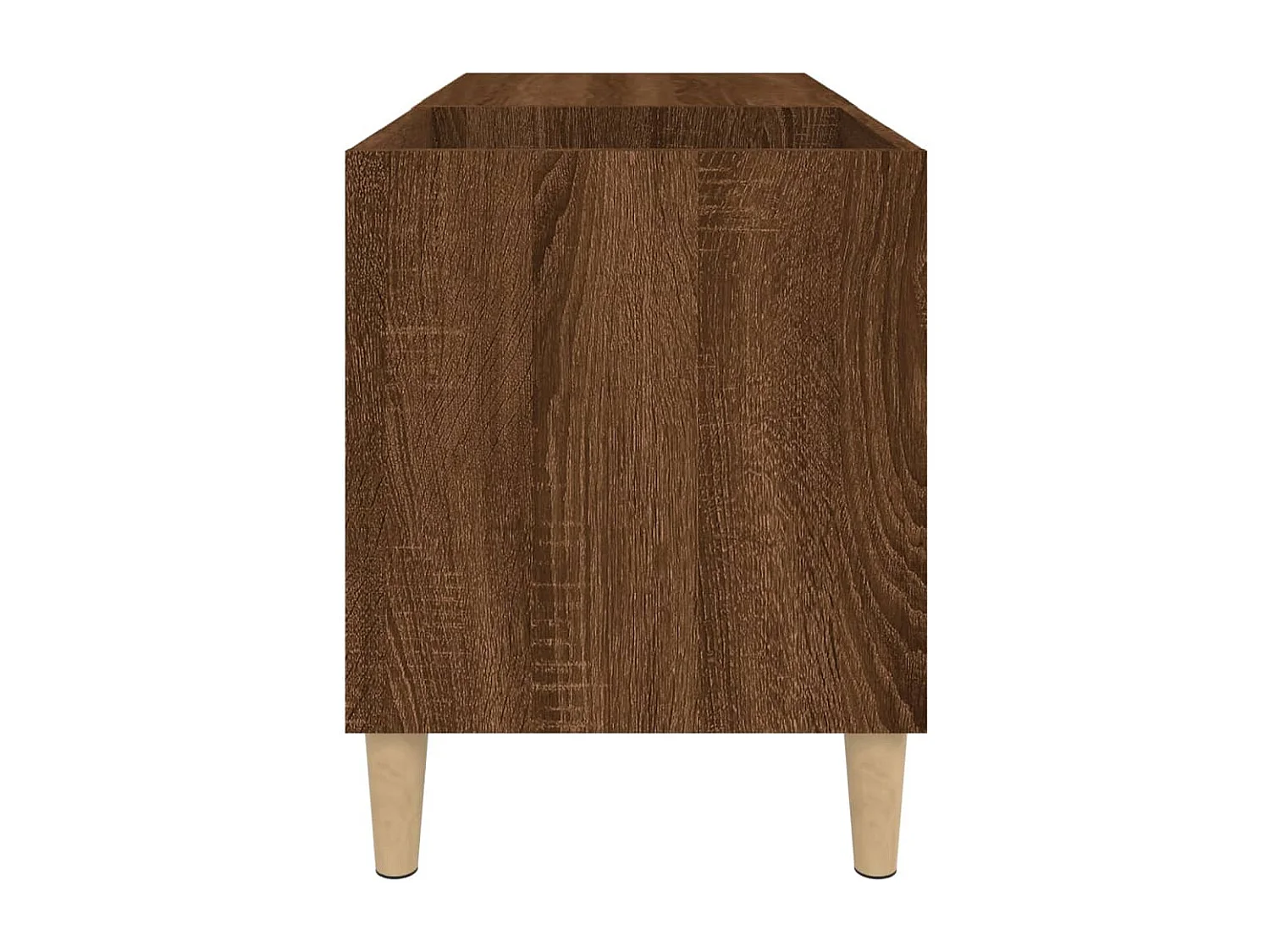 Armoire à disques chêne marron 84,5x38x48 cm bois d'ingénierie