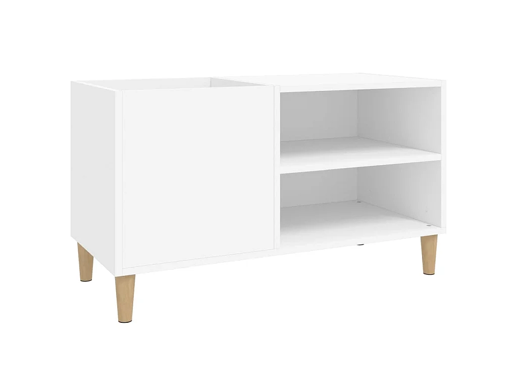 Armoire à disques blanc 84,5x38x48 cm bois d'ingénierie