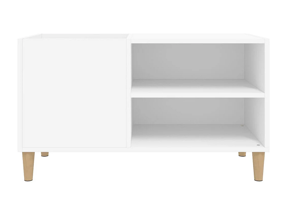 Armoire à disques blanc 84,5x38x48 cm bois d'ingénierie