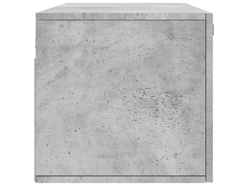 Mobile a Parete Grigio Cemento 100x36,5x35 cm Legno Multistrato