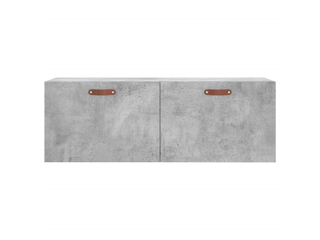 Armario de pared madera ingeniería gris hormigón 100x36,5x35 cm