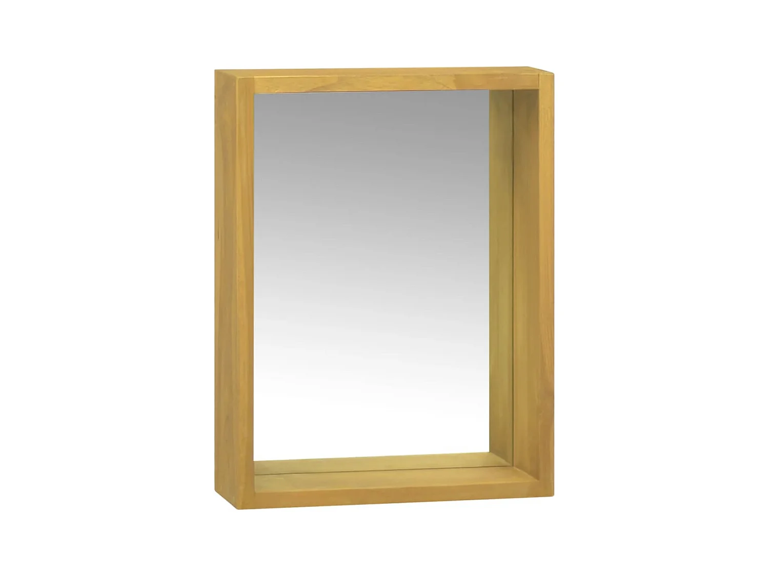 Mobile a Specchio 30x10x40 cm in Legno Massello di Teak
