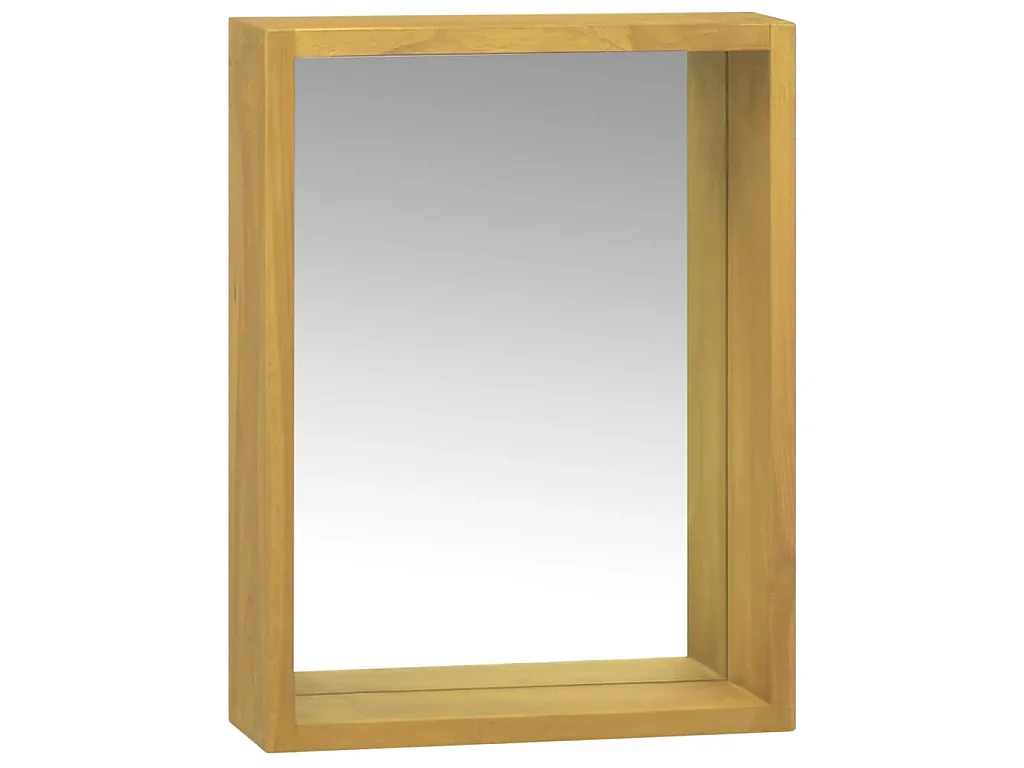 Mobile a Specchio 30x10x40 cm in Legno Massello di Teak