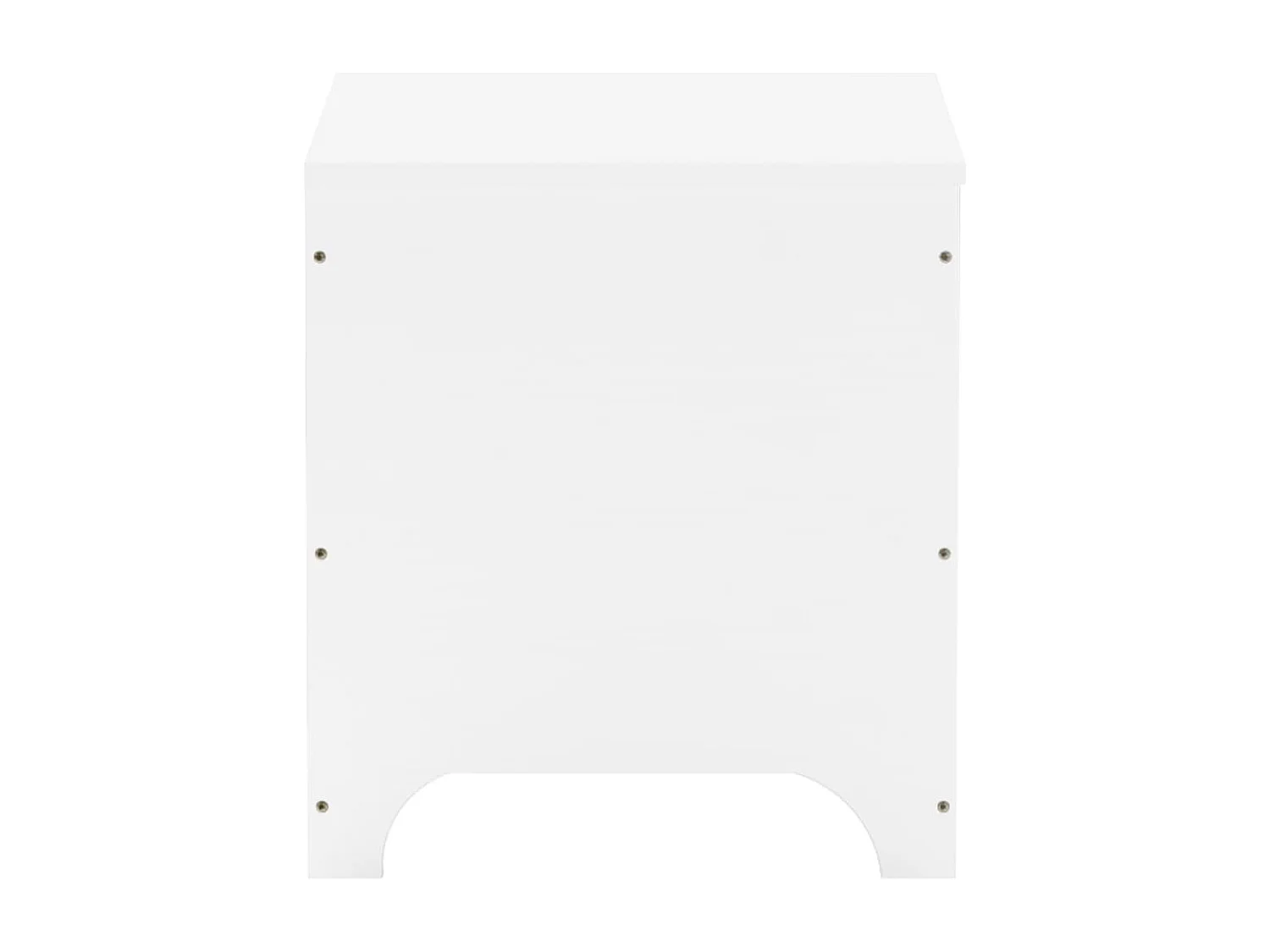 Opbergbox met deksel RANA 60x49x54 cm massief grenenhout wit