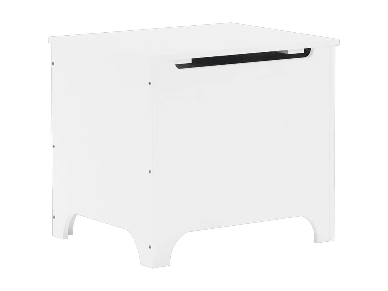 Boîte de rangement avec couvercle RANA blanc bois massif de pin