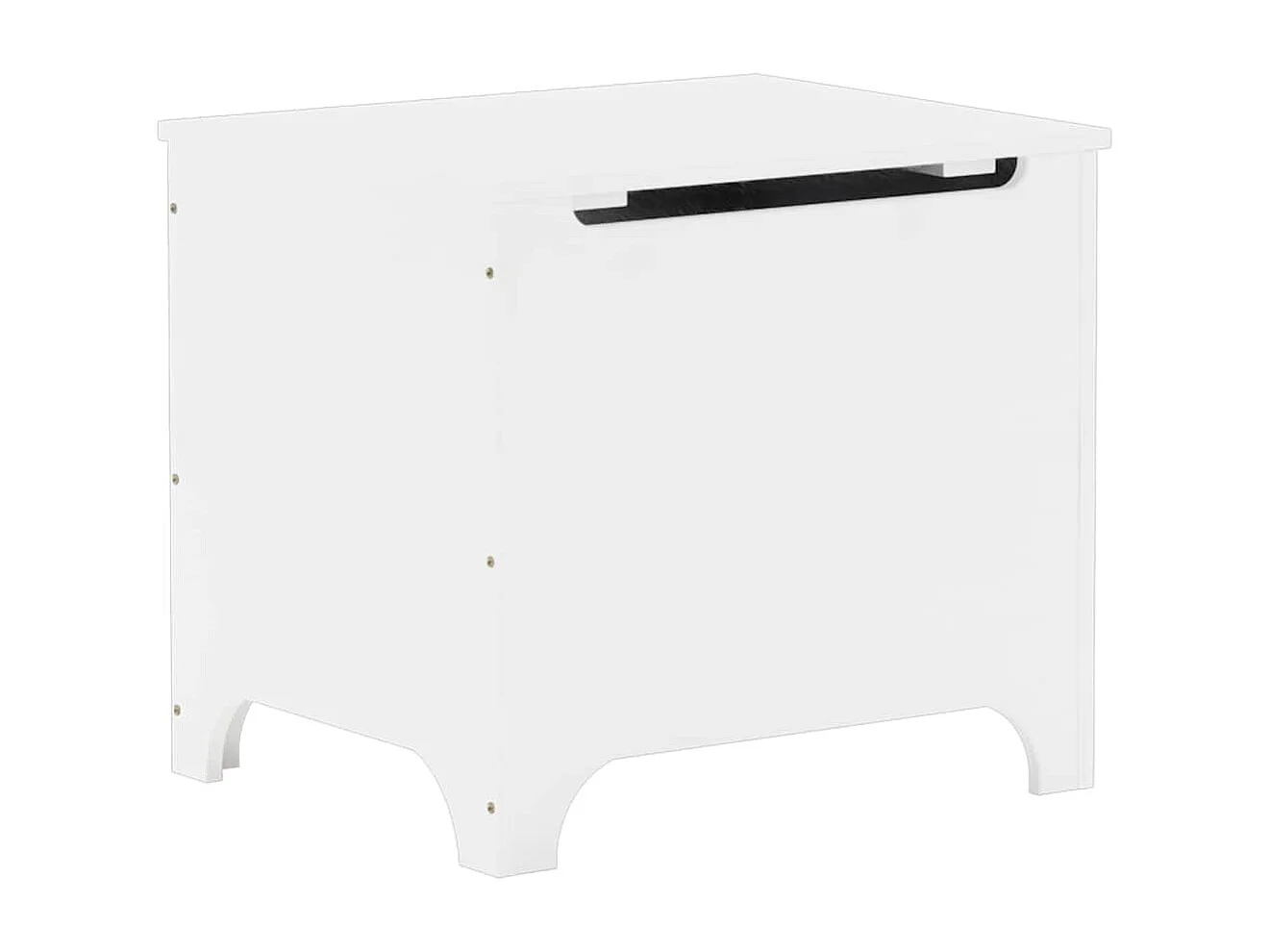 Opbergbox met deksel RANA 60x49x54 cm massief grenenhout wit