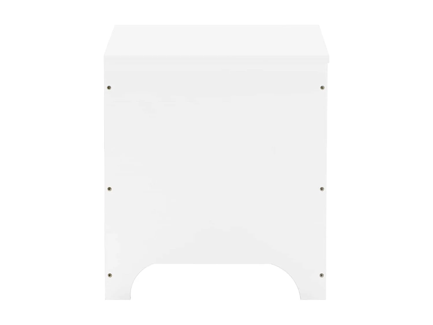 Opbergbox met deksel RANA 60x49x54 cm massief grenenhout wit