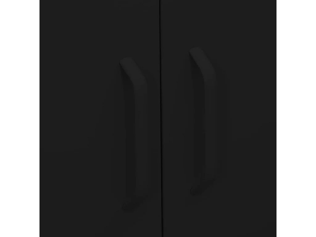 Lagerschrank Schwarz 80x35x101,5 cm Stahl