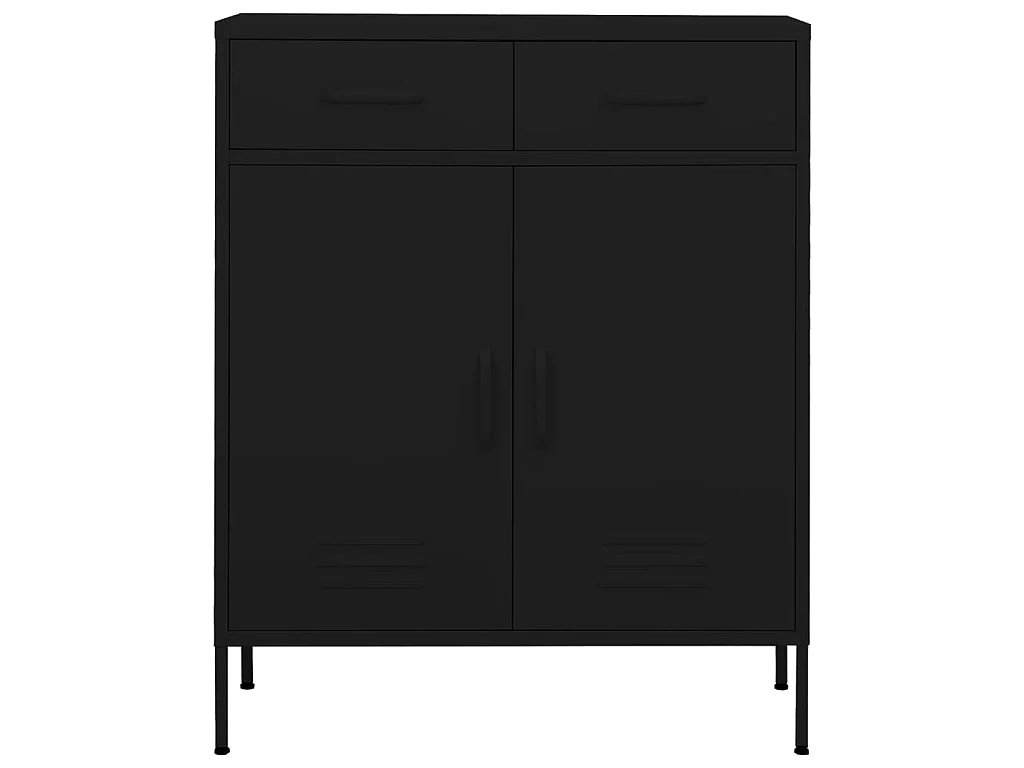 Armoire de rangement Noir 80x35x101,5 cm Acier