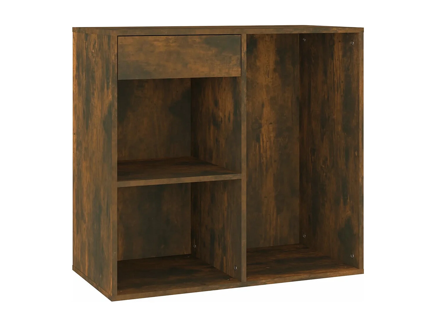 Cosmeticakast 80x40x75 cm bewerkt hout gerookt eikenkleurig