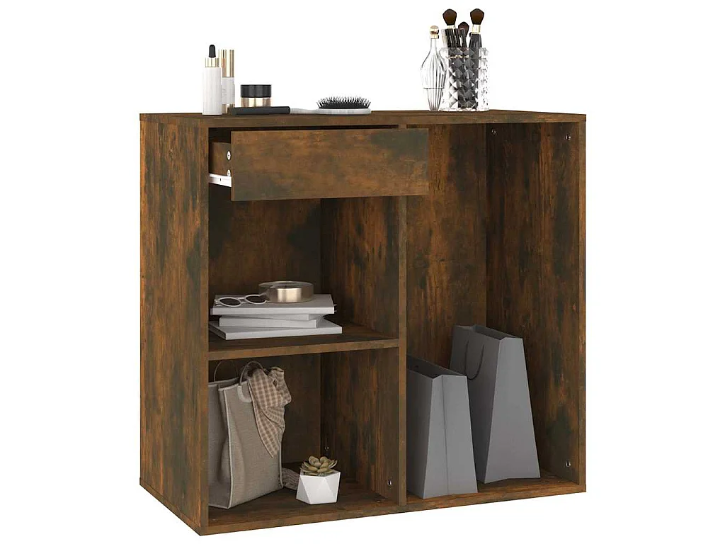 Armoire cosmétique Chêne fumé 80x40x75 cm Bois d'ingénierie