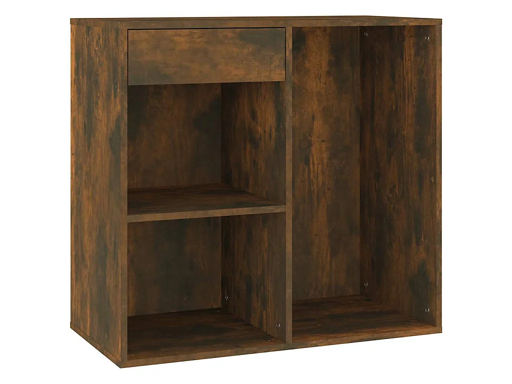 Armoire cosmétique Chêne fumé 80x40x75 cm Bois d'ingénierie