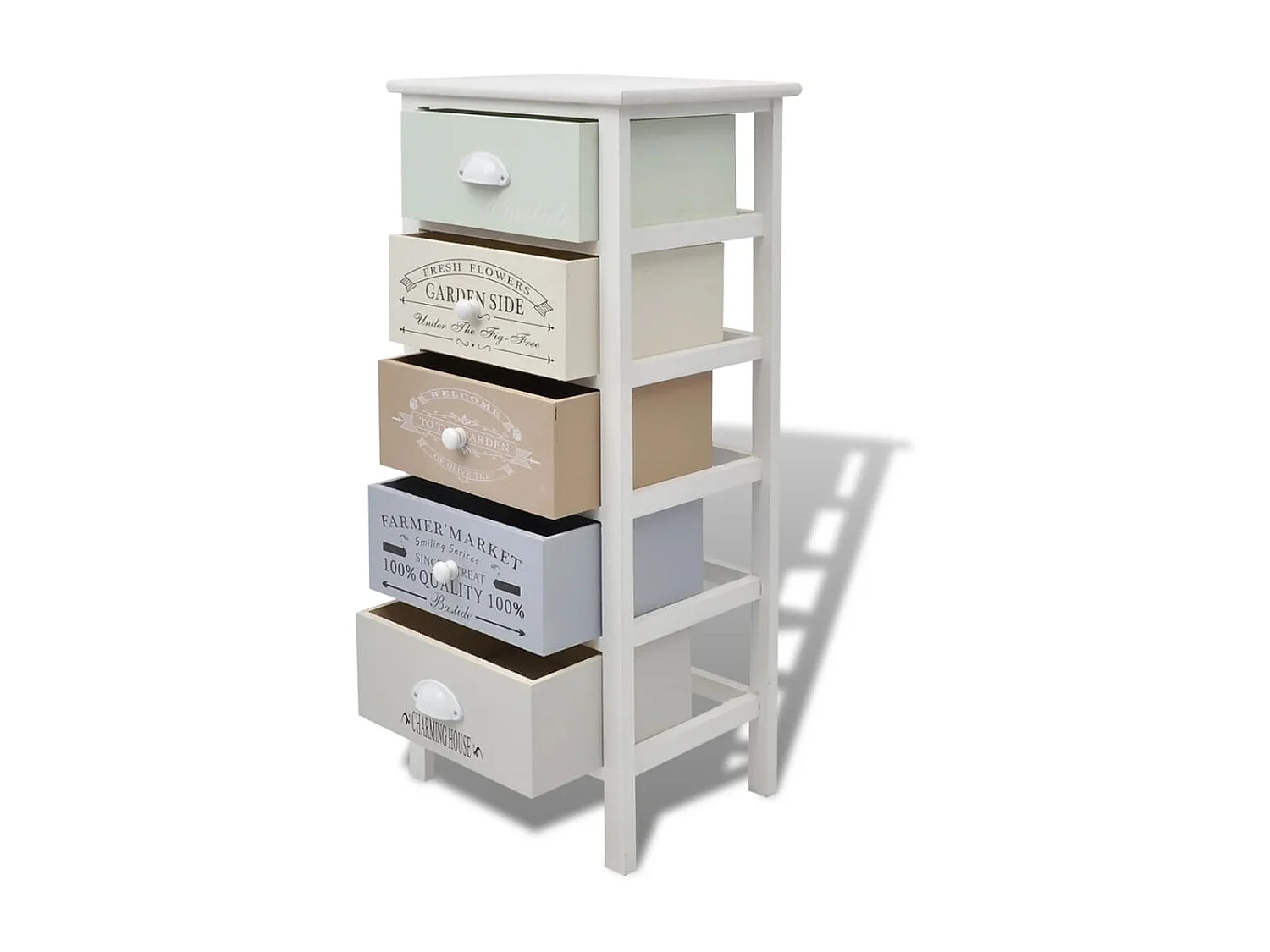 Armoire de rangement en style français 5 tiroirs Bois