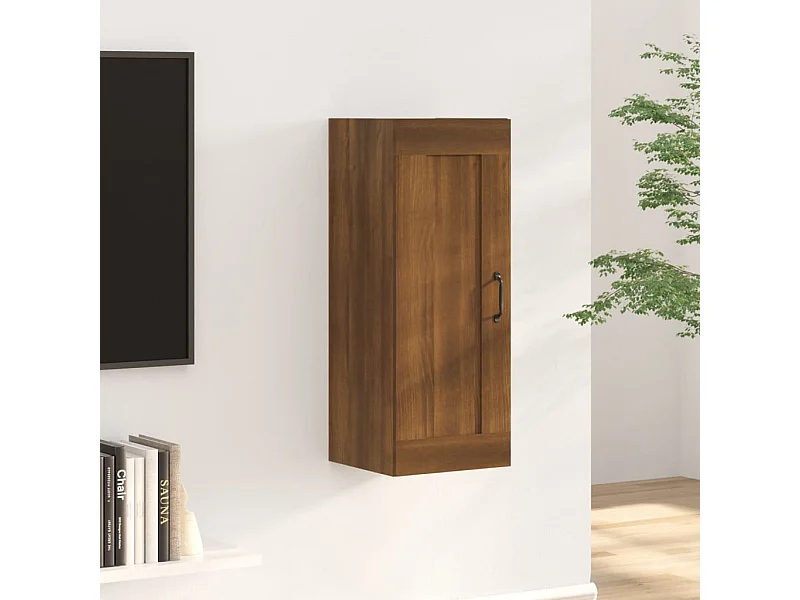 Hängeschrank Braun Eichen-Optik 35x34x90 cm Holzwerkstoff