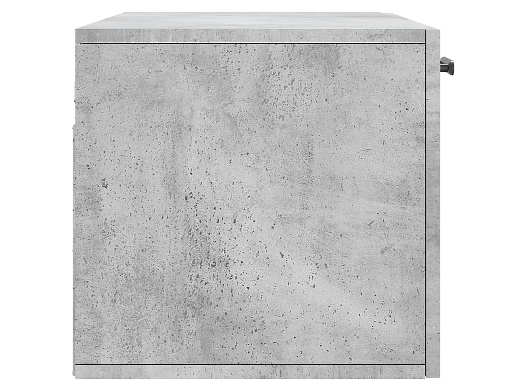 Wandkast 80x36,5x35 cm bewerkt hout betongrijs