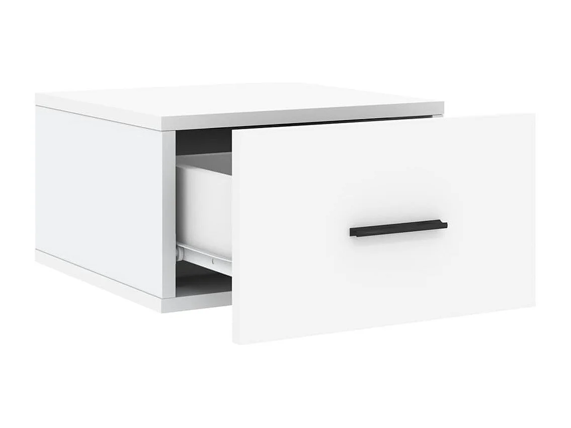 Tables de chevet murales 2 pcs blanc 35x35x20 cm