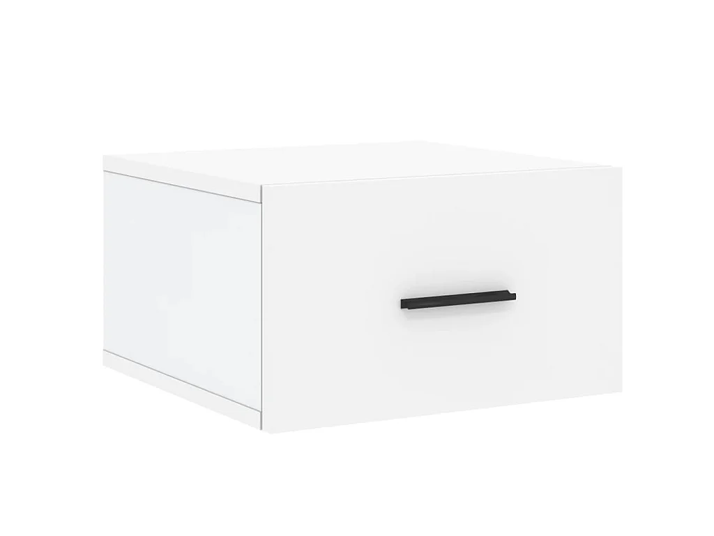 Tables de chevet murales 2 pcs blanc 35x35x20 cm