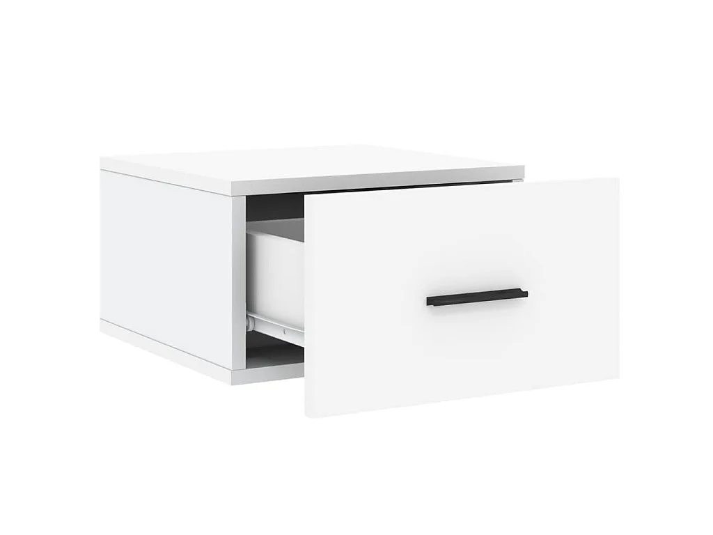 Tables de chevet murales 2 pcs blanc 35x35x20 cm