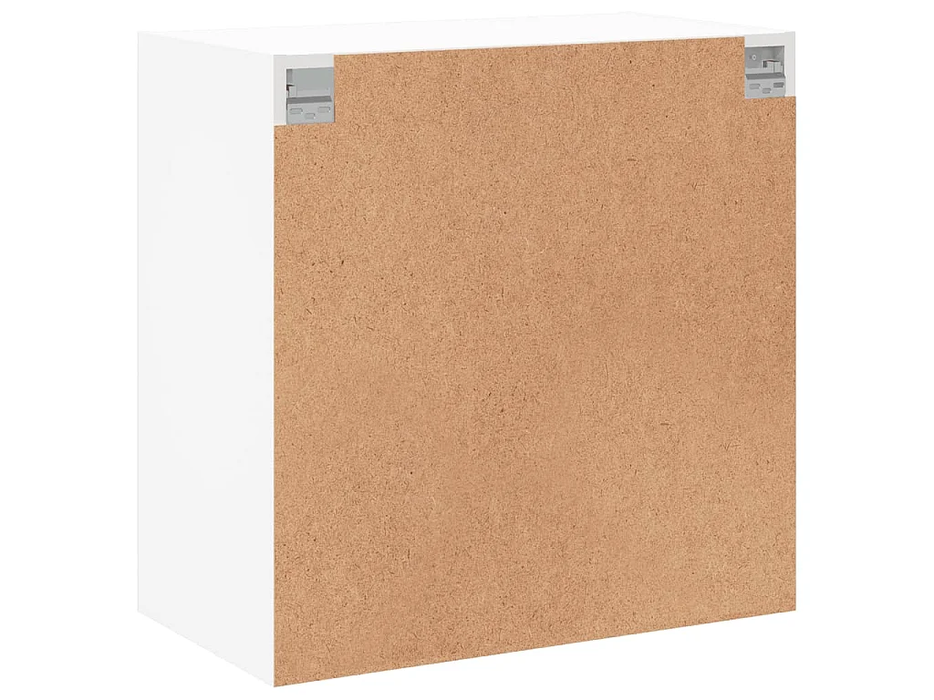 Armário de parede c/ portas de vidro 68x37x68,5 cm branco