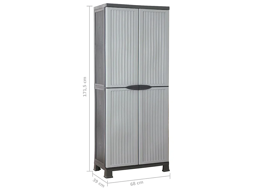 Armoire en plastique 68x39x171,5 cm