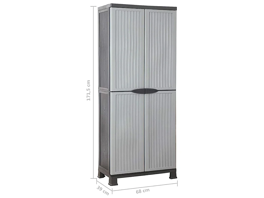 Armoire en plastique 68x39x171,5 cm