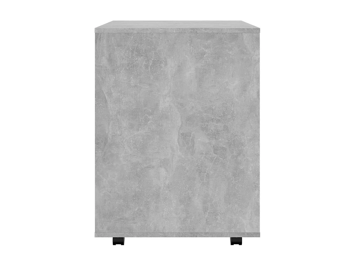 Armoire à roulettes Gris béton 60x53x72 cm Bois d'ingénierie