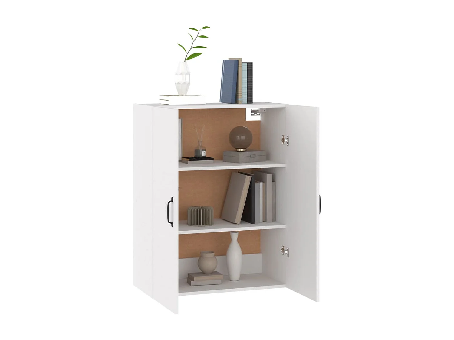 Armoire suspendue Blanc 69,5x34x90 cm Bois d'ingénierie