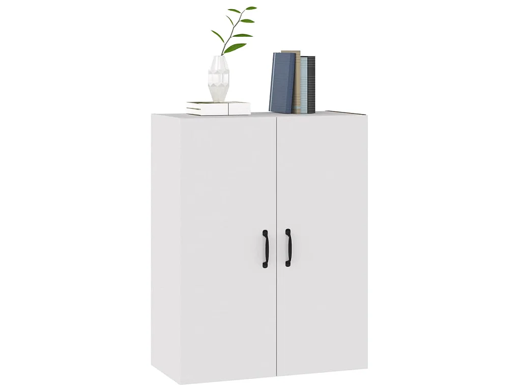 Armoire suspendue Blanc 69,5x34x90 cm Bois d'ingénierie