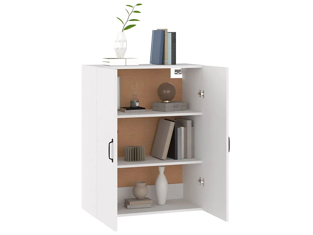 Armoire suspendue Blanc 69,5x34x90 cm Bois d'ingénierie