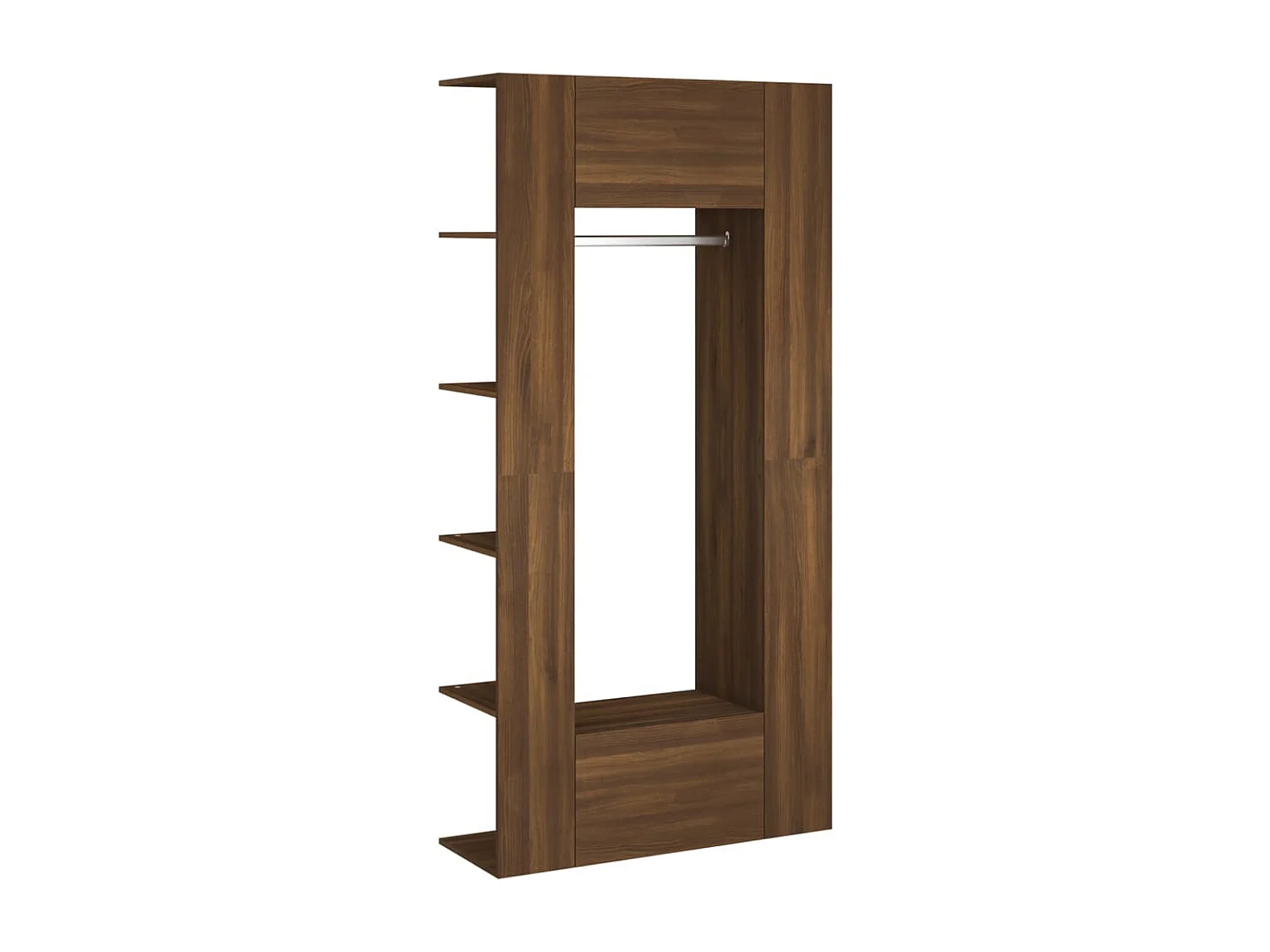 Flurschränke 2 Stk. Braun Eichen-Optik Holzwerkstoff