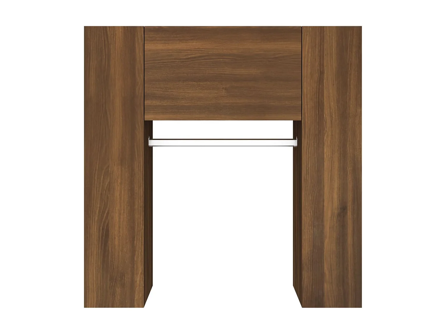 Armários corredor 2 pcs derivados de madeira carvalho castanho