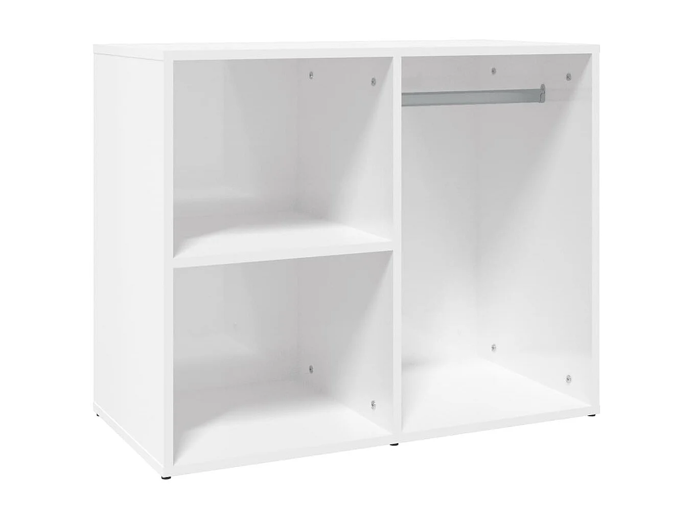 Armoire de dressing Blanc brillant 80x40x65cm Bois d'ingénierie