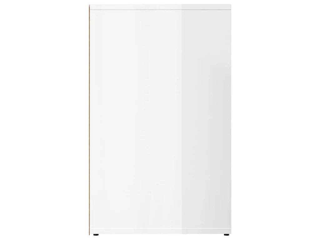 Kledingkast 80x40x65 cm bewerkt hout hoogglans wit