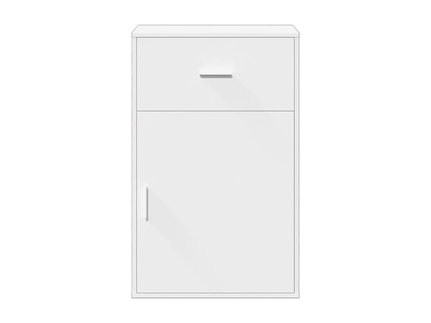 Armário de arrumação 56,5x39x90 cm derivados de madeira branco