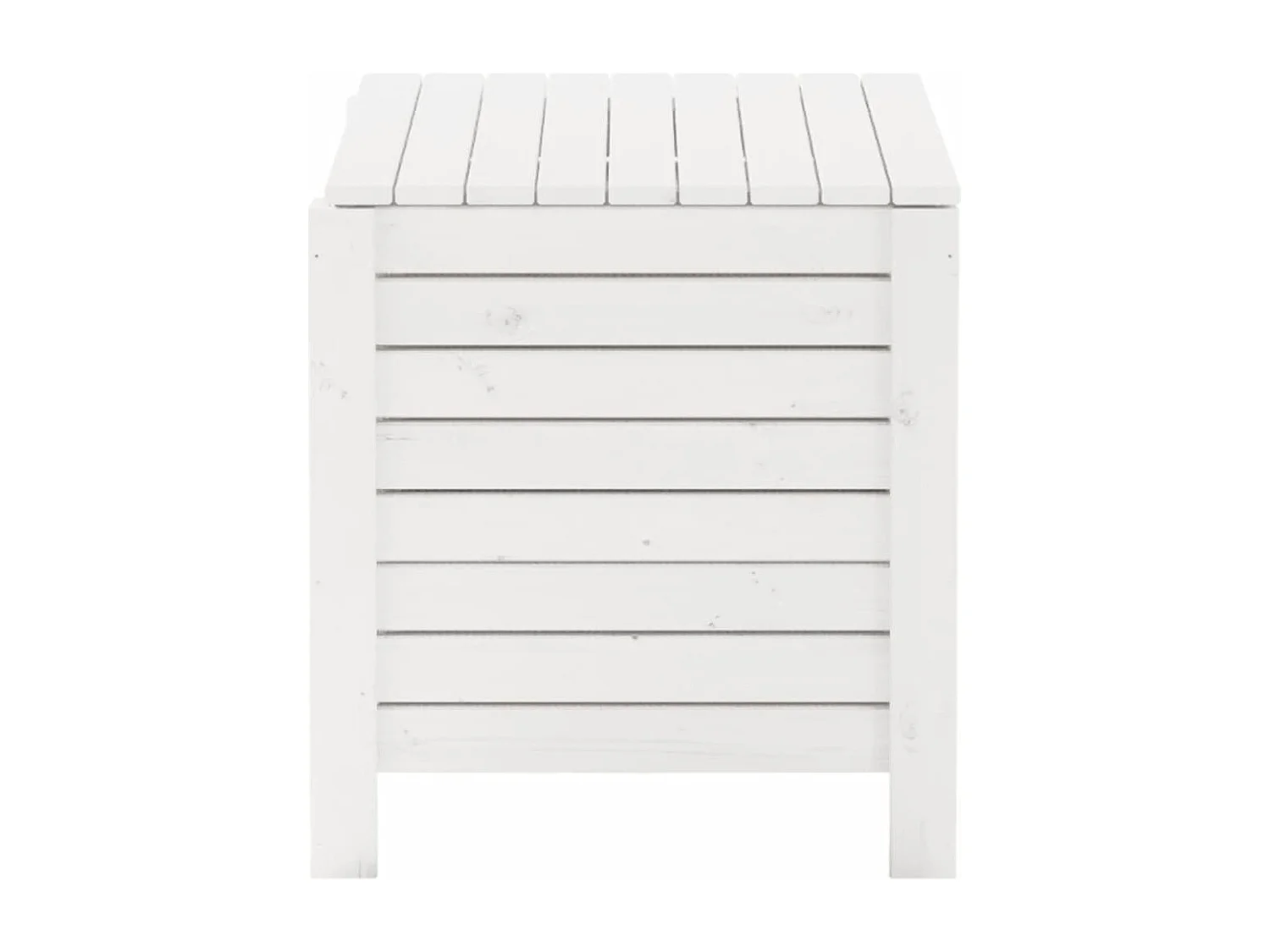 Opbergbox met deksel RANA 100x49x54 cm massief grenenhout wit