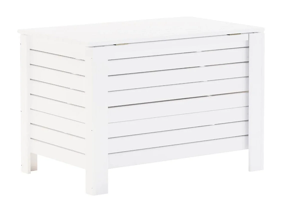Opbergbox met deksel RANA 100x49x54 cm massief grenenhout wit