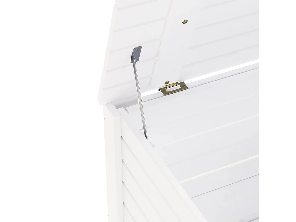 Opbergbox met deksel RANA 100x49x54 cm massief grenenhout wit