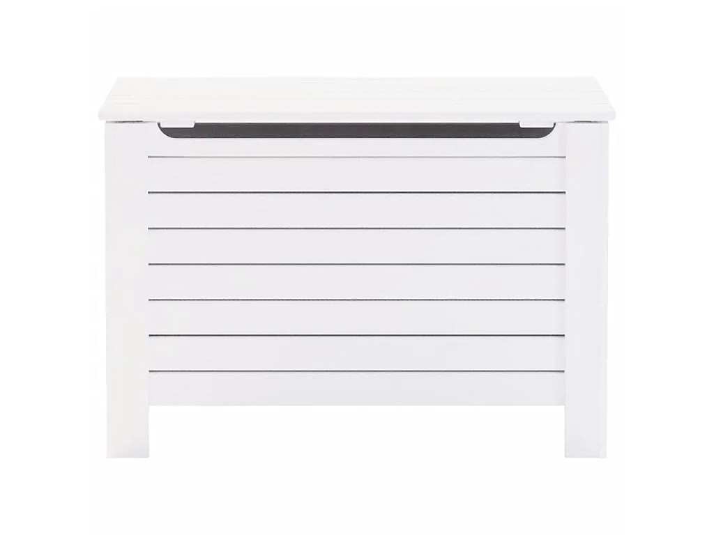 Boîte de rangement avec couvercle RANA blanc bois massif de pin