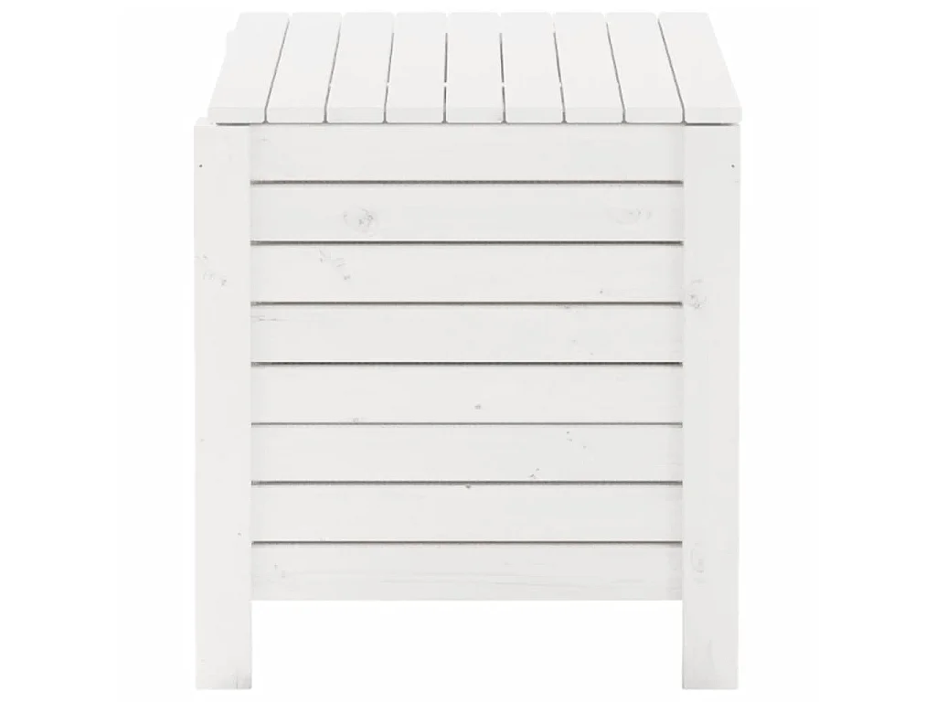 Boîte de rangement avec couvercle RANA blanc bois massif de pin