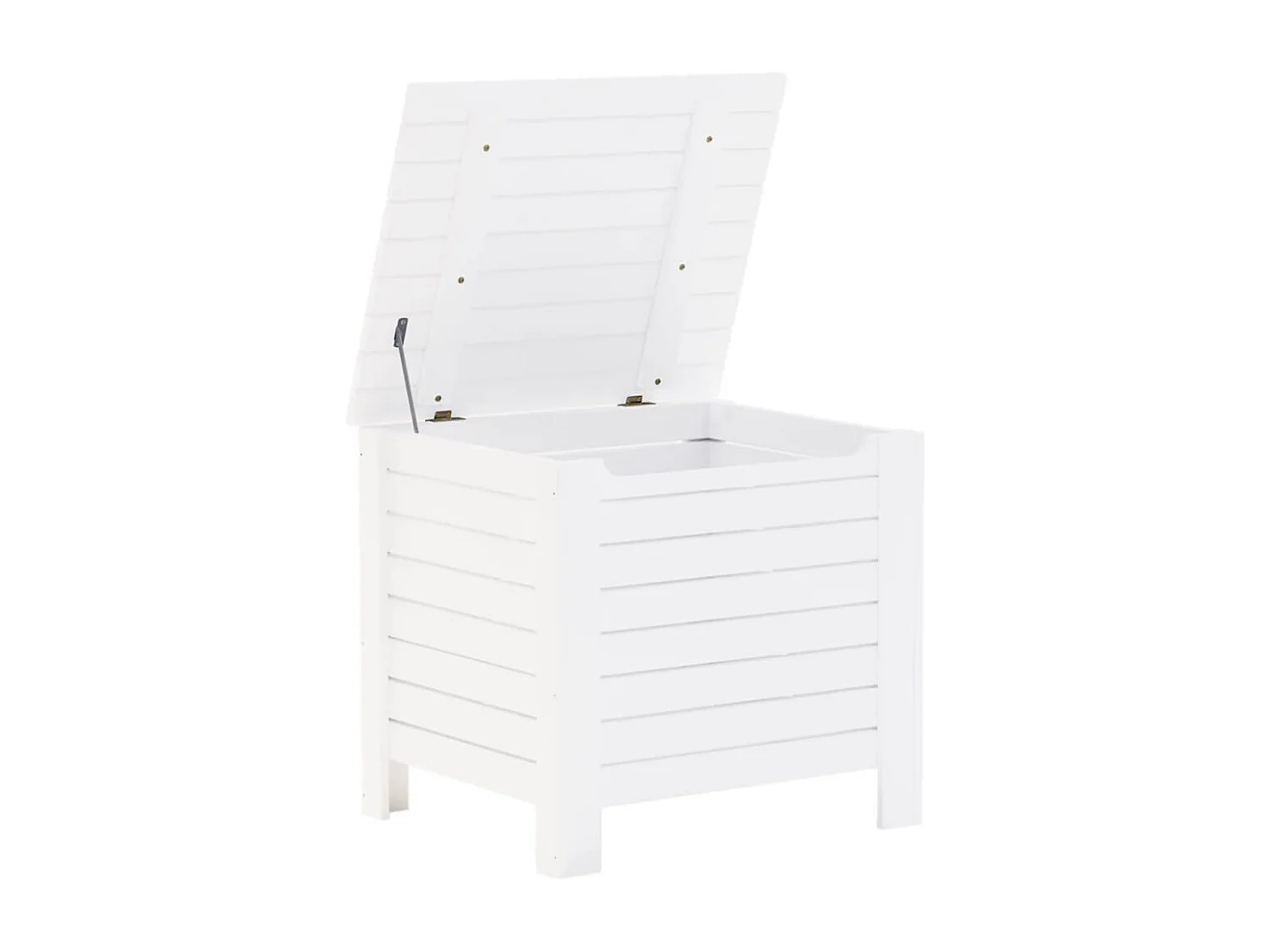 Caixa de arrumação c/ tampa RANA 60x49x54cm pinho maciço branco