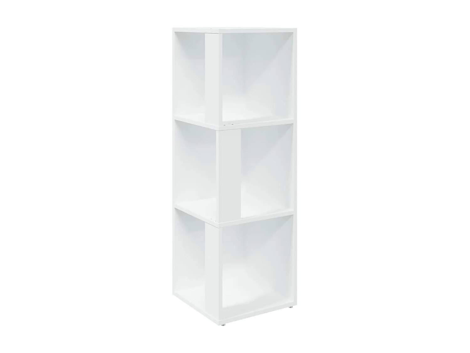 Armoire d'angle Blanc 33x33x100 cm Bois d'ingénierie