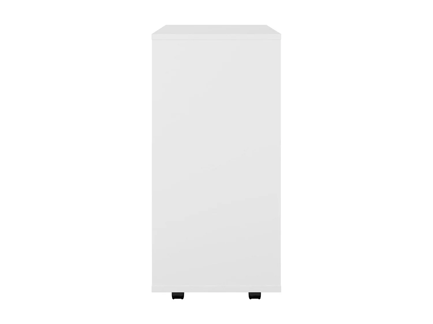 Armoire à roulettes Blanc 60x35x75 cm Bois d’ingénierie