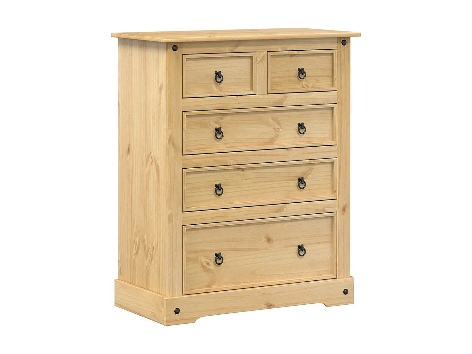 Ladekast Corona 92x48x114 cm massief grenenhout