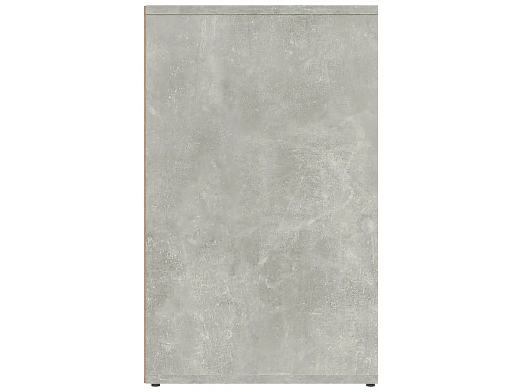 Armadietto Cosmetici Grigio Cemento 80x40x65 Legno Multistrato