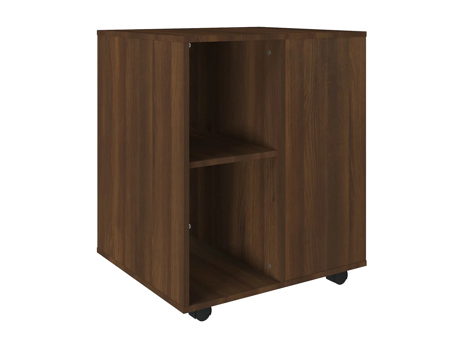 Armoire roulante Chêne marron 60x53x72 cm Bois d'ingénierie
