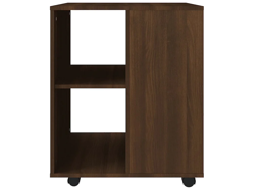 Armoire roulante Chêne marron 60x53x72 cm Bois d'ingénierie