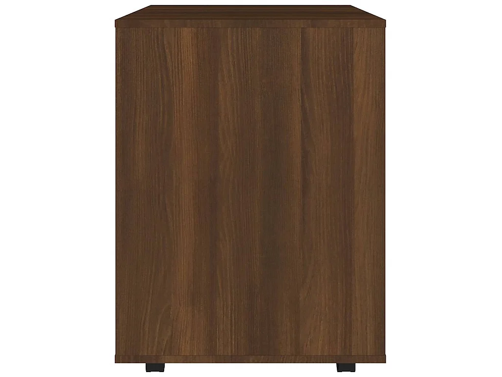 Armoire roulante Chêne marron 60x53x72 cm Bois d'ingénierie